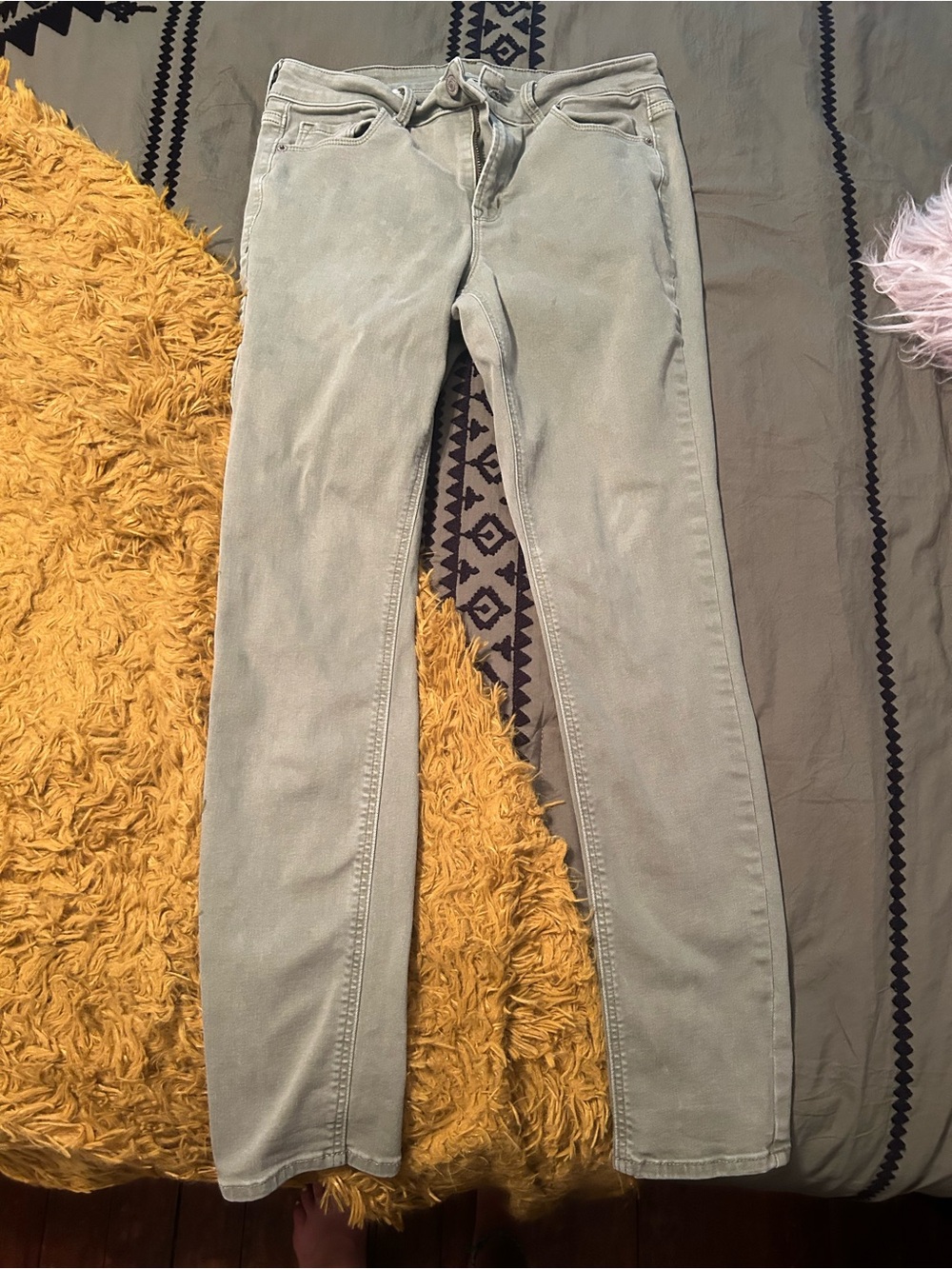 Old Navy Light Sage Rockstar Super Skinny Jeans